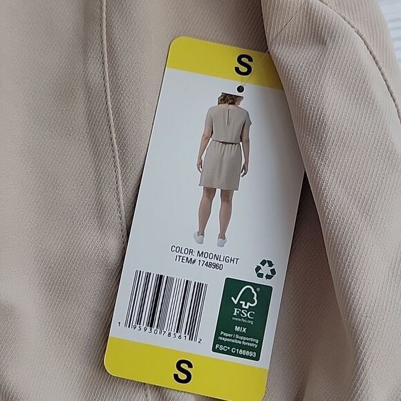 32° Cool travel dress knee length - nude blush Women's Size S - Picture 9 of 14